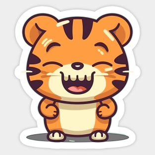 Funny tiger Sticker